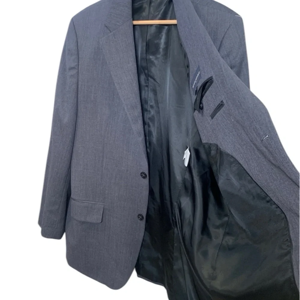 Banana Republic Mens Wool Gray Blazer Jacket Size 46R